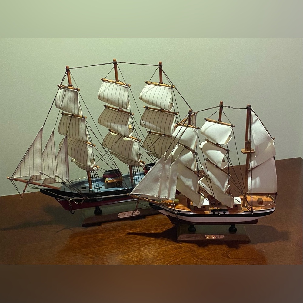 THE  1869 CUTTY SARK AND THE PASSAT SAILING SHIPS